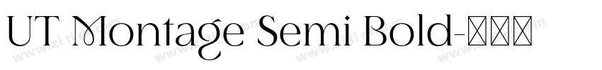 UT Montage Semi Bold字体转换